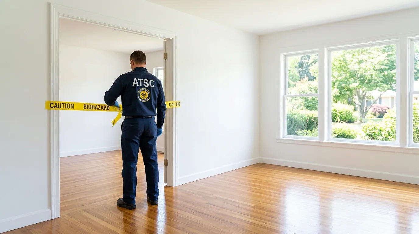 Certified biohazard cleanup crew performing Trauma Scene Cleanup in Arrochar