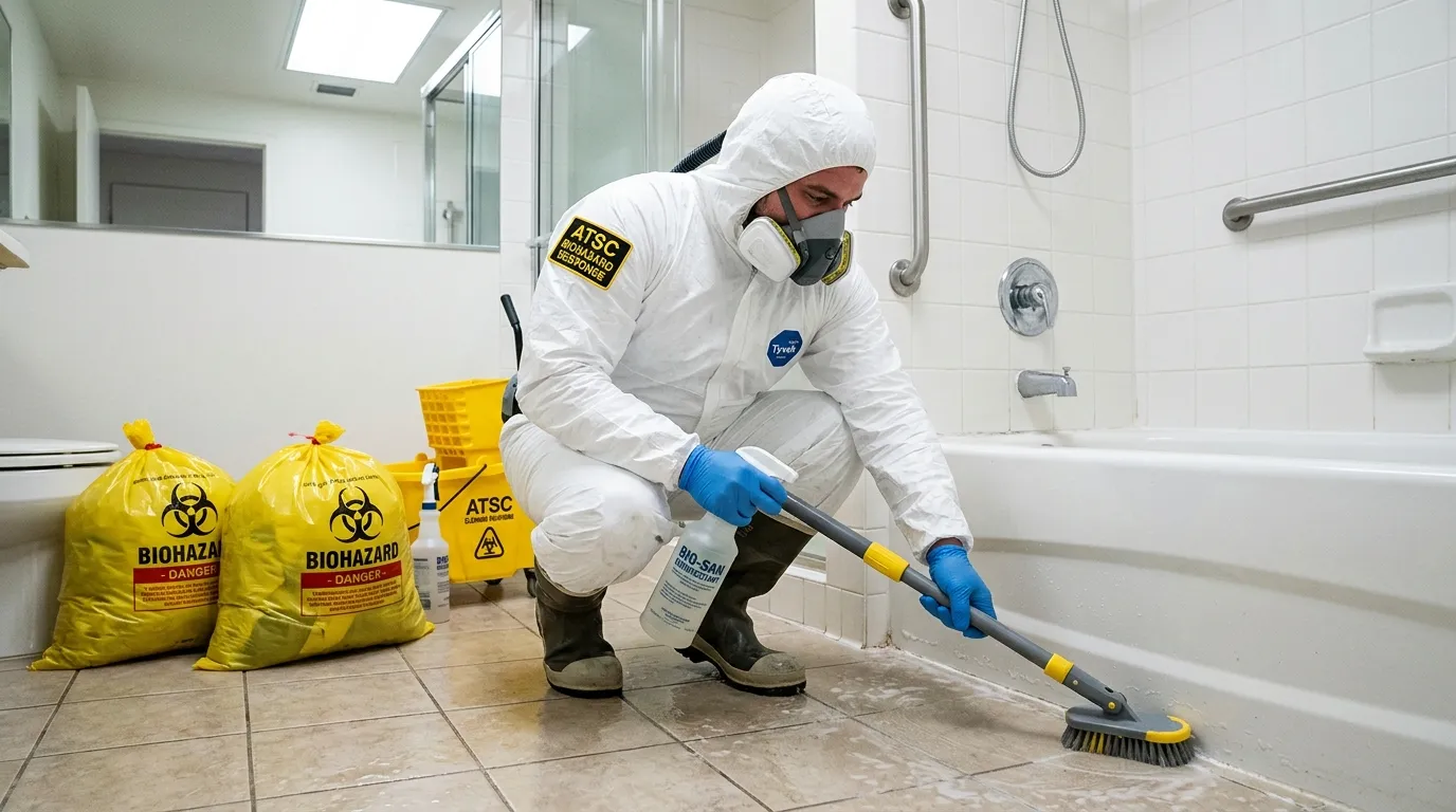 Decontamination equipment deployed for Blood Cleanup in Arrochar